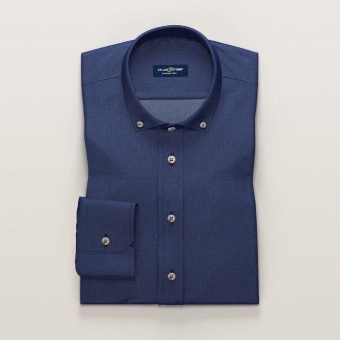 Mens dark blue dress shirt outfit