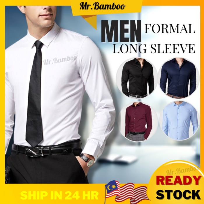 Men's red dress shirt slim fit