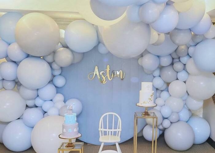 How to make balloon decoration for christening