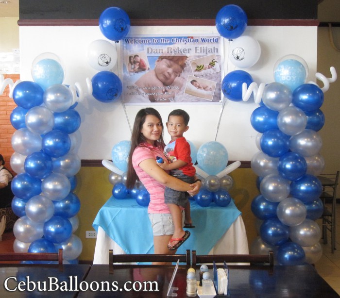 How to make balloon decoration for christening