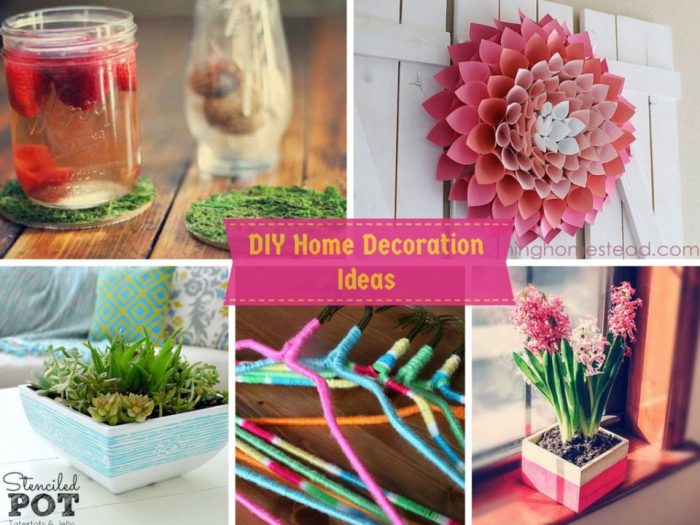 How to make home decoration things at home