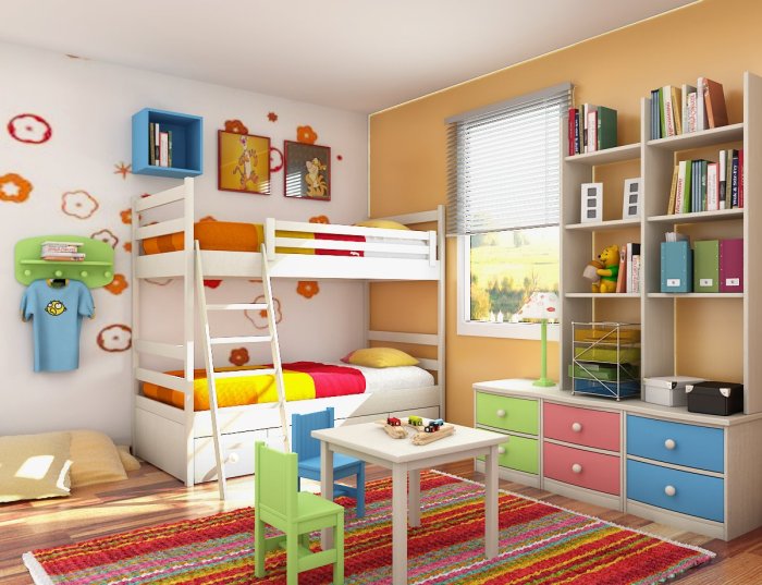 How to decorate a kids cartoon style room