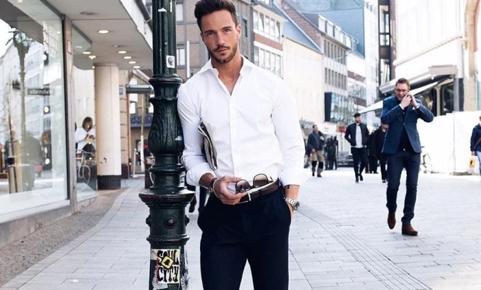 Dress white shirt mens