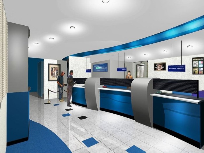 Desain interior kantor bank