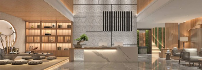 Desain interior lobby hotel